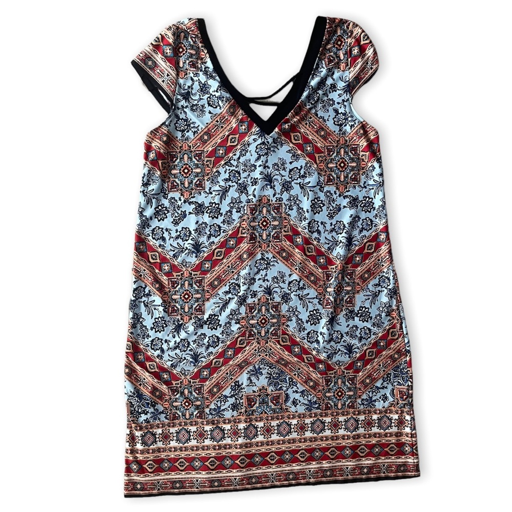 emma & michele printed summer dress size medium
